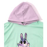 お花おばけウサギの配色裏毛パーカー | ScoLar | 詳細画像16 