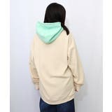 お花おばけウサギの配色裏毛パーカー | ScoLar | 詳細画像6 