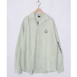 グリーン | ネコの洗脳×ストライプ柄シャツ | ScoLar