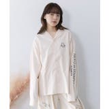 イエロー | ネコの洗脳×ストライプ柄シャツ | ScoLar