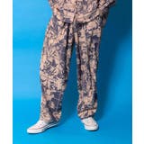 チャコールグレー | メルヘン恐竜柄orレトロ障子柄 ベルト付きパンツ | ScoLar