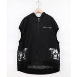 通勤Parity忍者柄フード付きデニムベスト | ScoLar | 詳細画像12 