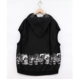 通勤Parity忍者柄フード付きデニムベスト | ScoLar | 詳細画像13 