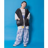 通勤Parity忍者柄フード付きデニムベスト | ScoLar | 詳細画像3 