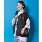 通勤Parity忍者柄フード付きデニムベスト | ScoLar | 詳細画像5 