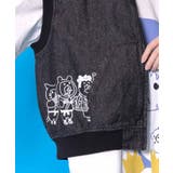 通勤Parity忍者柄フード付きデニムベスト | ScoLar | 詳細画像8 