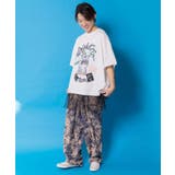 夜更かしガブ 裾メッシュ切替Tシャツ | ScoLar | 詳細画像2 