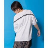 夜更かしガブ 裾メッシュ切替Tシャツ | ScoLar | 詳細画像4 