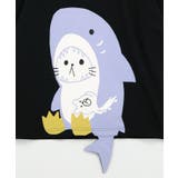 しっぽ飛び出しサメニャン柄Tシャツ | ScoLar | 詳細画像11