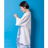 しっぽ飛び出しサメニャン柄Tシャツ | ScoLar | 詳細画像4
