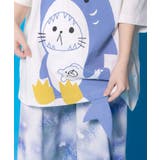 しっぽ飛び出しサメニャン柄Tシャツ | ScoLar | 詳細画像7