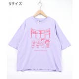 パープル | 通勤Parity忍者柄Tシャツ | ScoLar