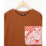 ポケットギミック付き ピザ屋ネコ＆クマ柄Tシャツ | ScoLar | 詳細画像12 