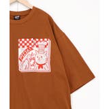 ポケットギミック付き ピザ屋ネコ＆クマ柄Tシャツ | ScoLar | 詳細画像13 