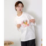 ポケットギミック付き ピザ屋ネコ＆クマ柄Tシャツ | ScoLar | 詳細画像6 