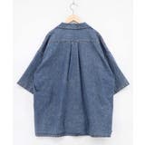 ネコパン刺繍 ひげチェックorデニムシャツ | ScoLar | 詳細画像17 