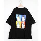 ブラック | 間違い探しおばけウサギTシャツ | ScoLar