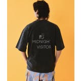 真夜中の訪問者柄Tシャツ | ScoLar | 詳細画像3