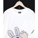 ポケットからこぼれウサギ アップリケTシャツ | ScoLar | 詳細画像15