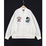 招きタイネコ×はんなりクマ 刺繍レースブルゾン | ScoLar | 詳細画像9