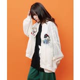 招きタイネコ×はんなりクマ 刺繍レースブルゾン | ScoLar | 詳細画像2