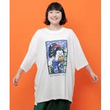 はんなりクマバーガー柄Tシャツ | ScoLar | 詳細画像2