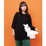 ブラック | おててつなぎ ネコorラビルTシャツ | ScoLar