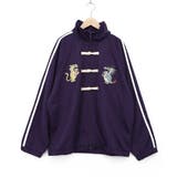 パープル | トラビル&ドラビル チャイナ風刺繍ブルゾン | ScoLar