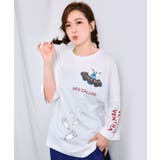 オフホワイト | UFO離脱クマ柄Tシャツ | ScoLar