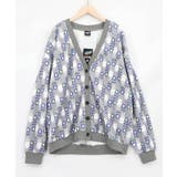 グレー | おばけウサギ&お花クマ シャギーニットカーディガン | ScoLar