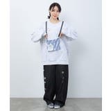 ポーチ付き クマ発泡プリントプルオーバー | ScoLar | 詳細画像1