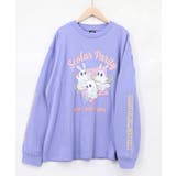 パープル | ぐるぐるおばけウサギTシャツ | ScoLar