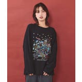ブラック | Parityキャラ 惑星ラメプリントTシャツ | ScoLar