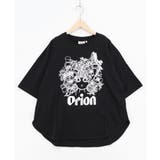 ブラック | orion×ScoLar フラワーカーニバル柄Tシャツ | ScoLar