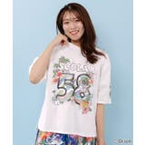 オフホワイト | orion×ScoLar ROUTE58沖縄柄Tシャツ | ScoLar