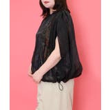 蝶花柄シアー重ねプルオーバー | ScoLar | 詳細画像3