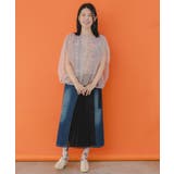 蝶花柄シアー重ねプルオーバー | ScoLar | 詳細画像7