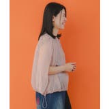 蝶花柄シアー重ねプルオーバー | ScoLar | 詳細画像8