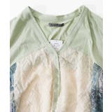 パッチワーク柄シフォン切替カーディガン | ScoLar | 詳細画像12