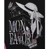 女性とコスメプリント 異素材切替プルオーバー | ScoLar | 詳細画像15