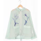 サックス | 花柄シアーブルゾン | ScoLar