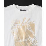 ワンシーン箔プリント チュール重ねTシャツ | ScoLar | 詳細画像13