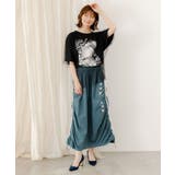 ワンシーン箔プリント チュール重ねTシャツ | ScoLar | 詳細画像4