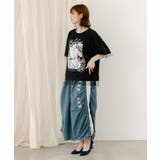 ワンシーン箔プリント チュール重ねTシャツ | ScoLar | 詳細画像6