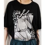ワンシーン箔プリント チュール重ねTシャツ | ScoLar | 詳細画像9