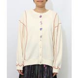 アイボリー | バイカラーメロウ ワッフルカーディガン | ScoLar