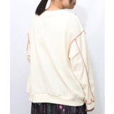 バイカラーメロウ ワッフルカーディガン | ScoLar | 詳細画像2