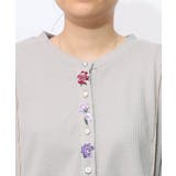 バイカラーメロウ ワッフルカーディガン | ScoLar | 詳細画像7