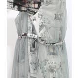 現在と過去イメージプリント チュール重ねワンピース | ScoLar | 詳細画像12 