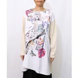 花蝶コラージュ柄ワンピース | ScoLar | 詳細画像6 